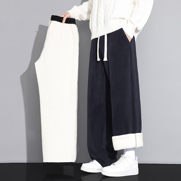 Unisex Casual Relaxed Fit Plush Pants