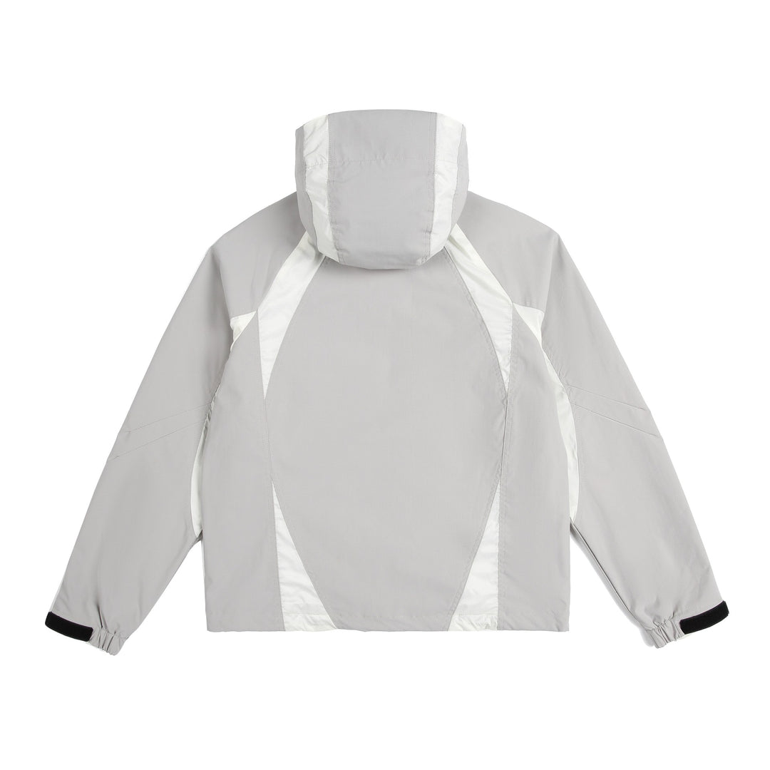 Unisex Lightweight Rain and Softshell Jacket with Hood, Adjustable Hem and Zipper Pockets Mune Fashion