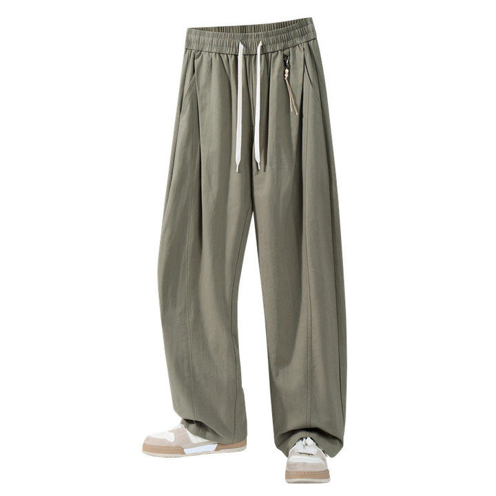 Men's casual pants with elastic waistband and practical pockets Mune Fashion