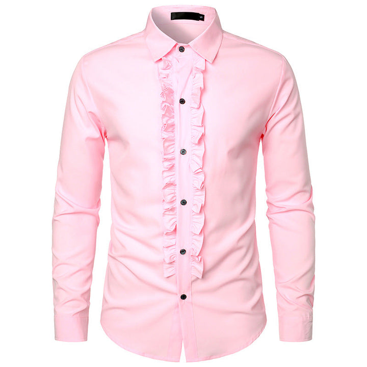 Men's Ruffle Shirt Mune Fashion