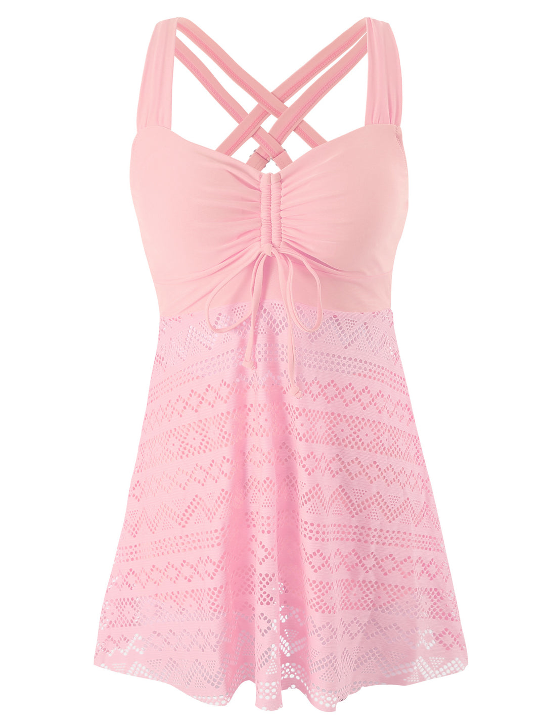 Women's swimming dress with sophisticated back design and very elastic fabric quality Mune Fashion