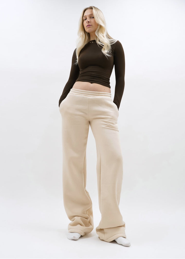 Women's Comfortable Sweatpants with Elastic Waistband and Side Pockets Mune