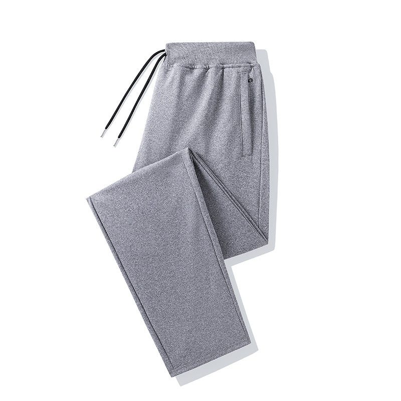 Men's Straight-Fit Jogging Pants with elastic waistband, drawstring and concealed side pockets Mune Fashion