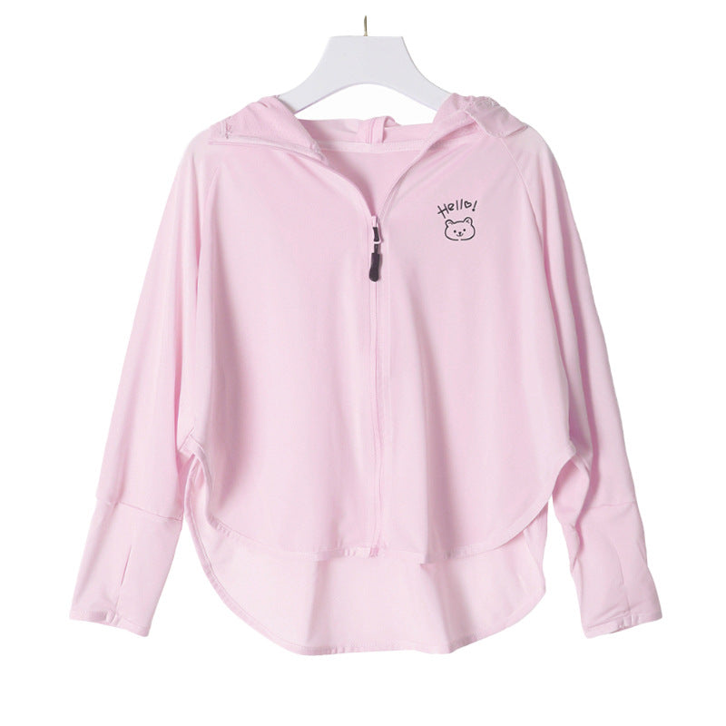 Girl multifunctional sun protection jacket with hood Mune Fashion