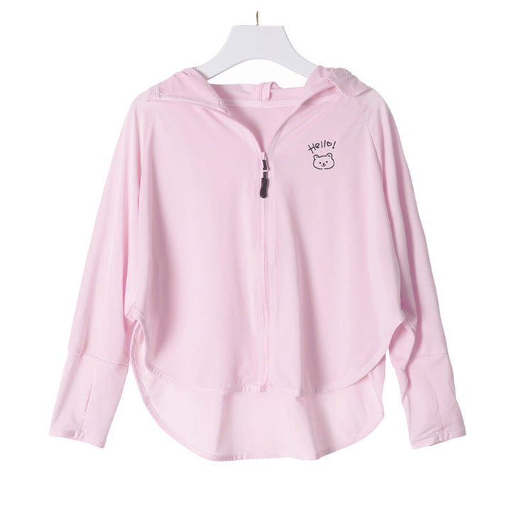 Girl multifunctional sun protection jacket with hood Mune Fashion