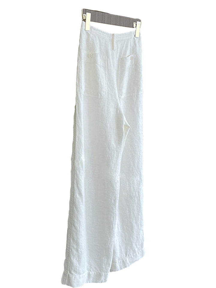 Women Wide Linen Pants Mune Fashion