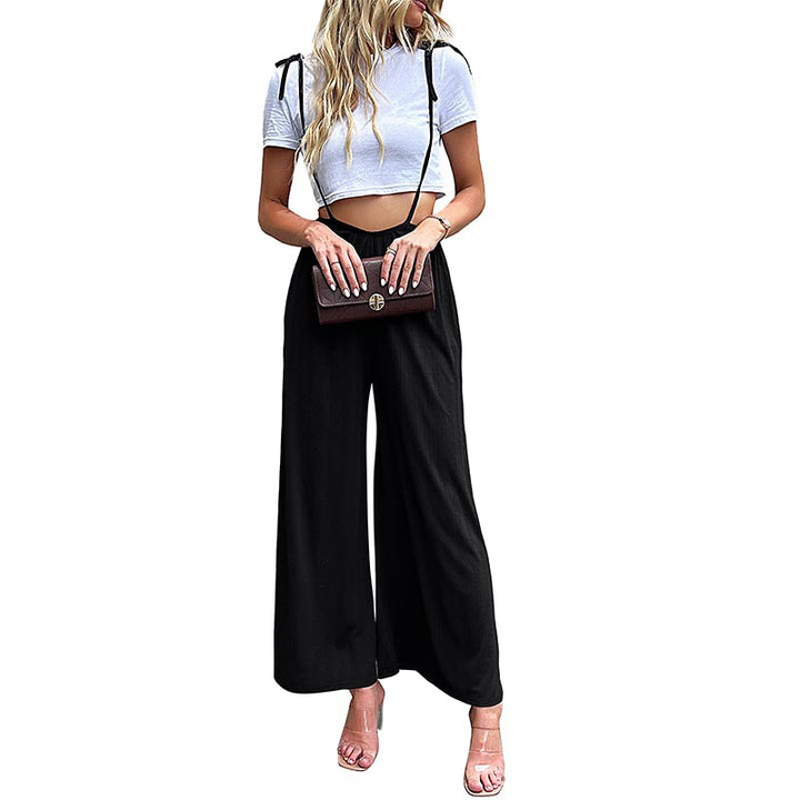 Women's Elegant Jumpsuit with Tie Belt Mune Fashion
