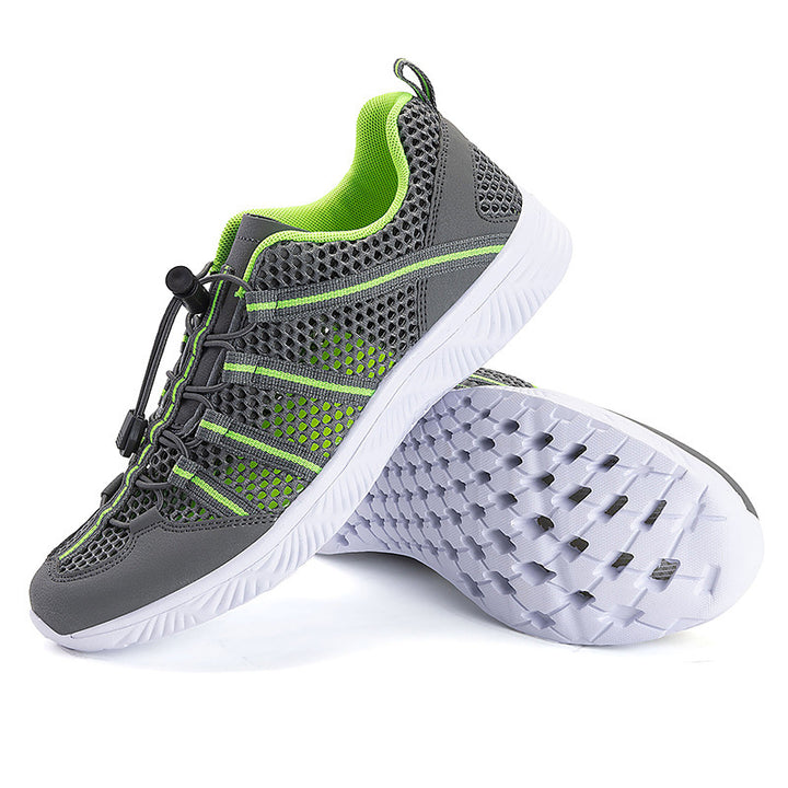 Women’s breathable mesh sneakers with drawstring closure, ultra-light EVA flex sole and padded heel collar Mune Fashion