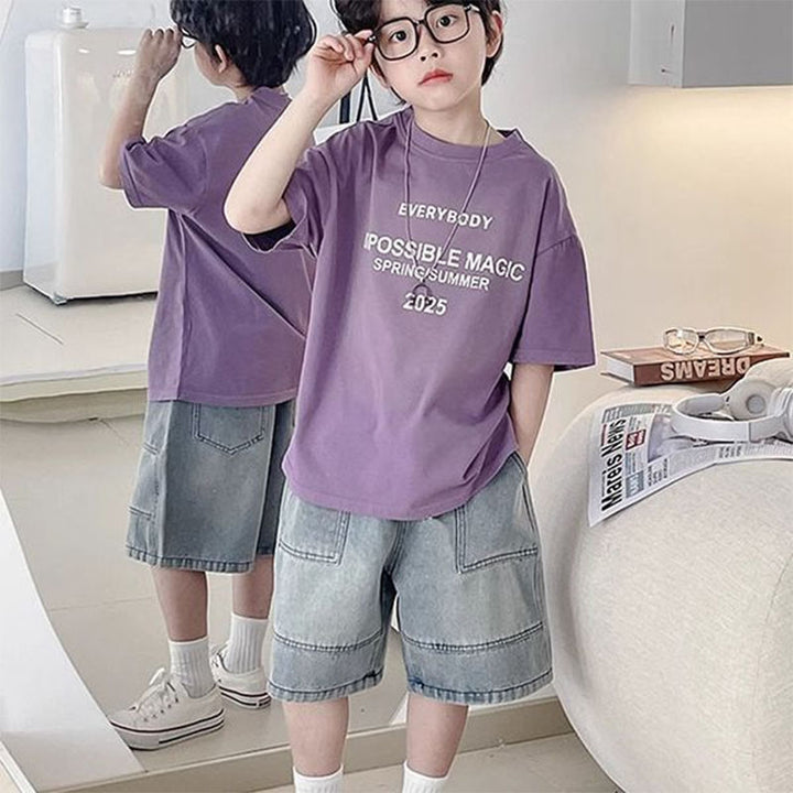 Unisex casual denim shorts with high waist Mune Fashion