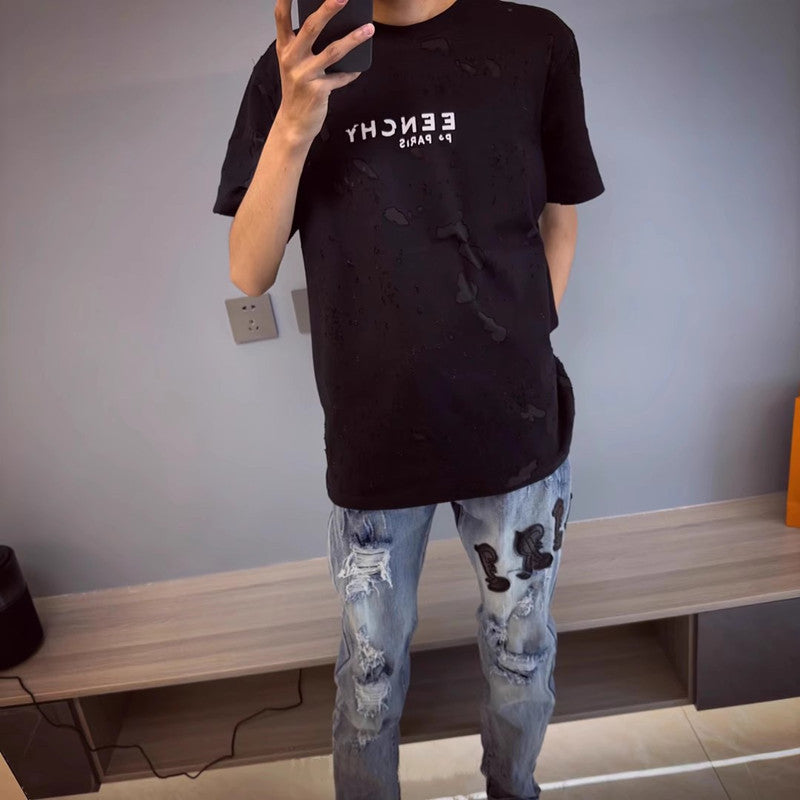 Men's Fashion Ripped Jeans with Creative Applications Mune Fashion 1788342069