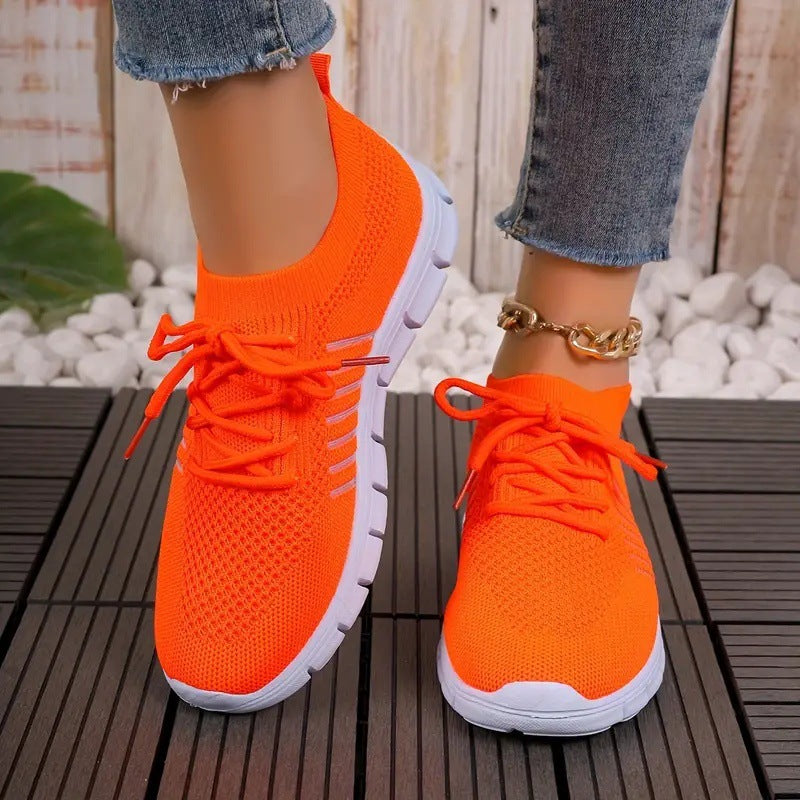 Women Light Knit Sock Sneaker with Elastic Shaft and Flexible Profile Sole Mune Fashion