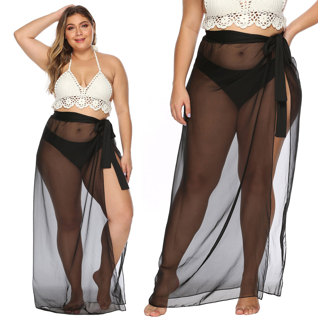 Ladies elegant beach wrap with side knot Mune Fashion