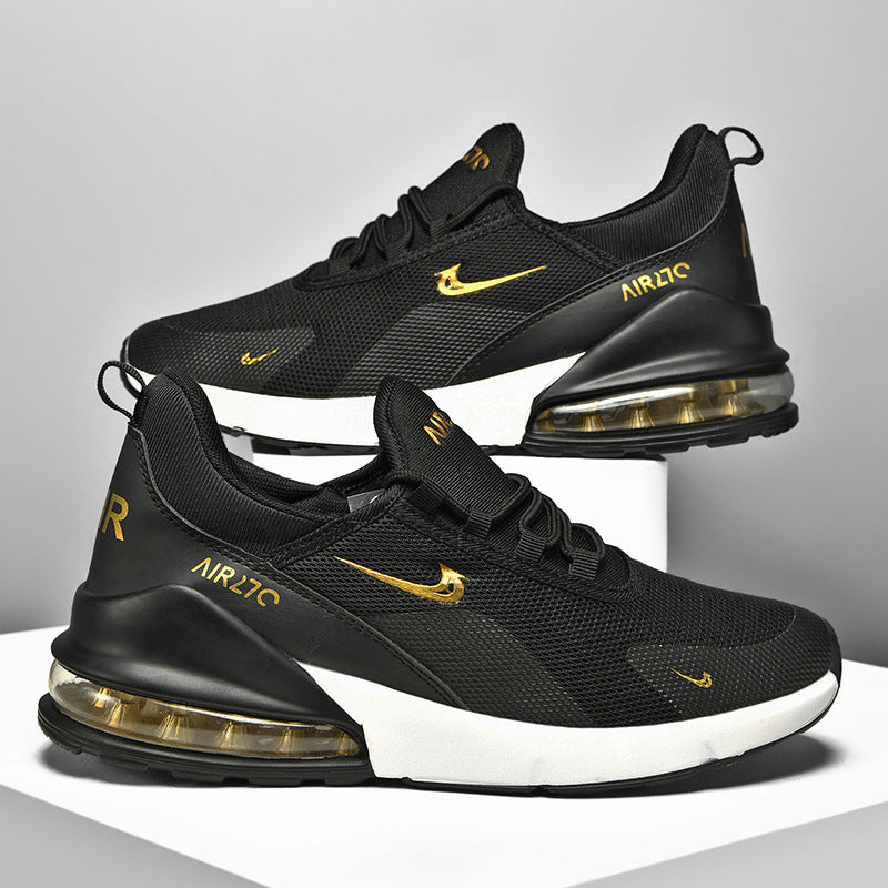 Men's Lightweight Mesh Sneakers with Visible Air Cushioning and Sporty Outsole Mune Fashion
