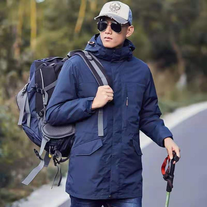 Women's lightweight water-repellent parka with hood and functional pockets Mune Fashion