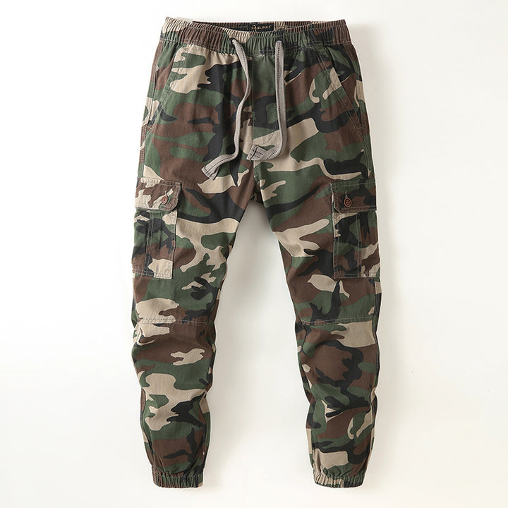 Men's cargo pants in jogger style with drawstring, ankle cuffs, and multifunctional pockets Mune Fashion