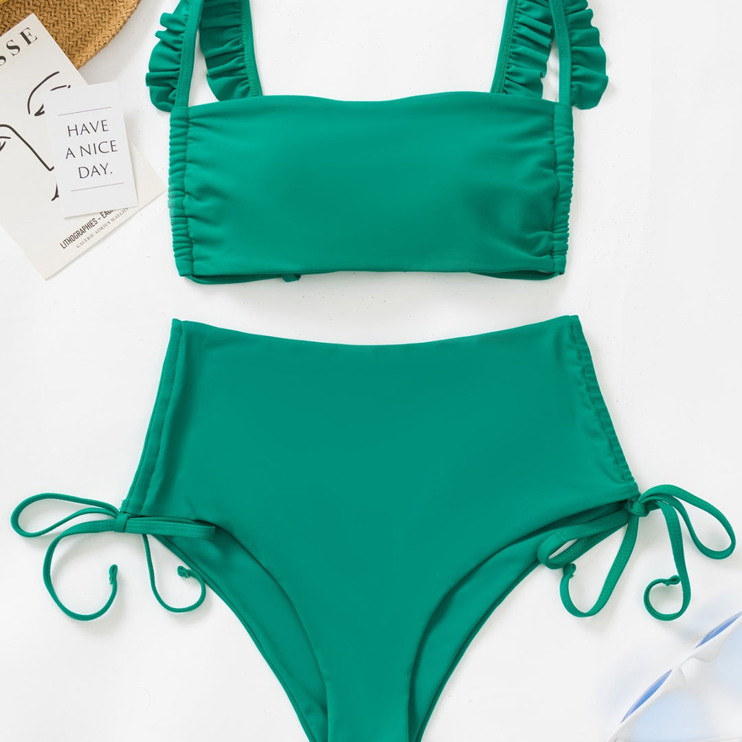 Women's bandeau bikini with playful ruffles Mune Fashion