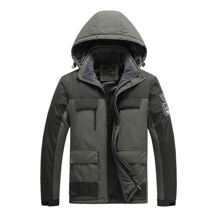 Men's nano technical winter expedition jacket with concealed two-way zipper, water-repellent membrane, and multifunctional pockets Mune Fashion