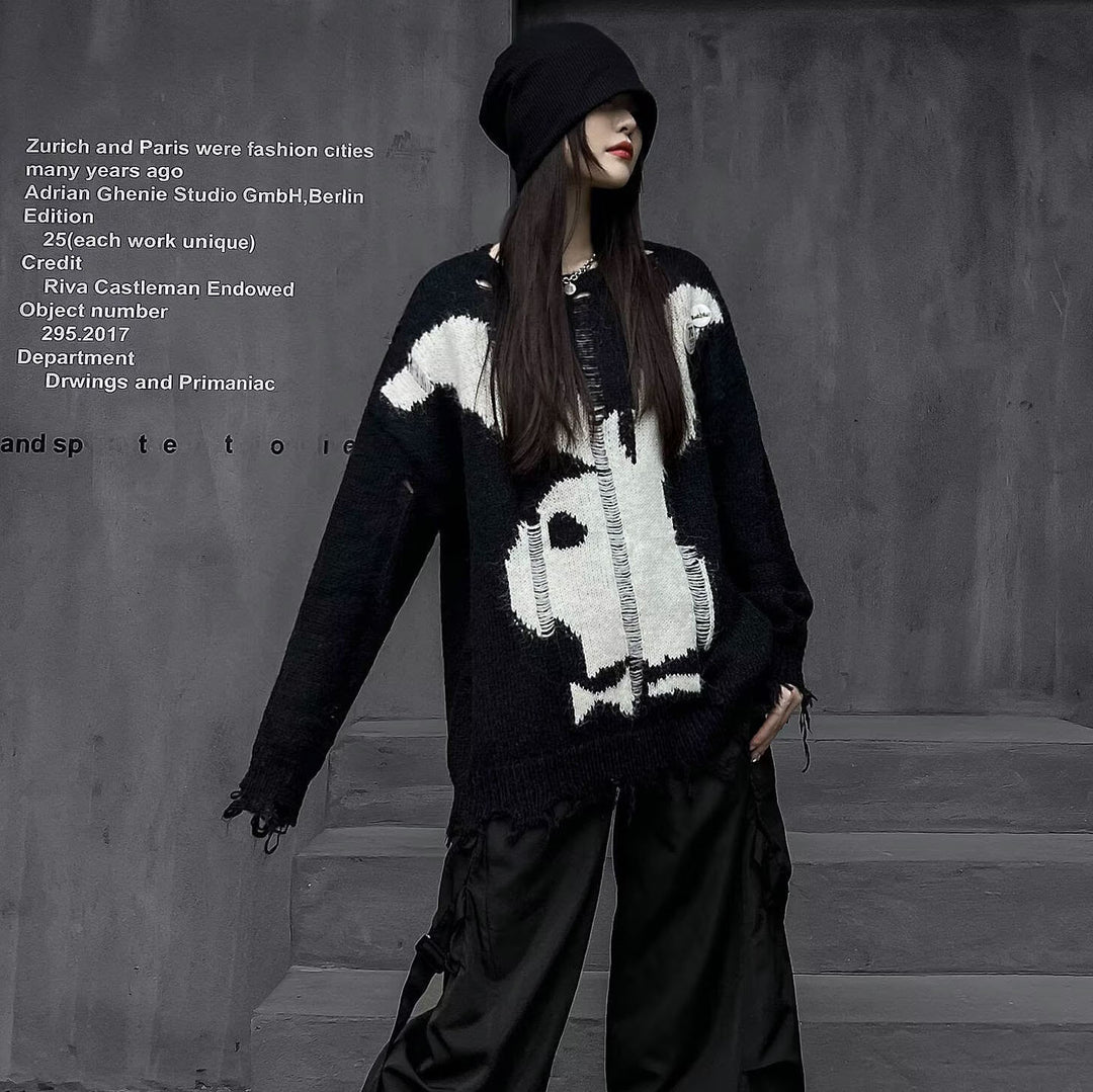 Women's Stylish Knit Sweater with Unique Design Mune Fashion