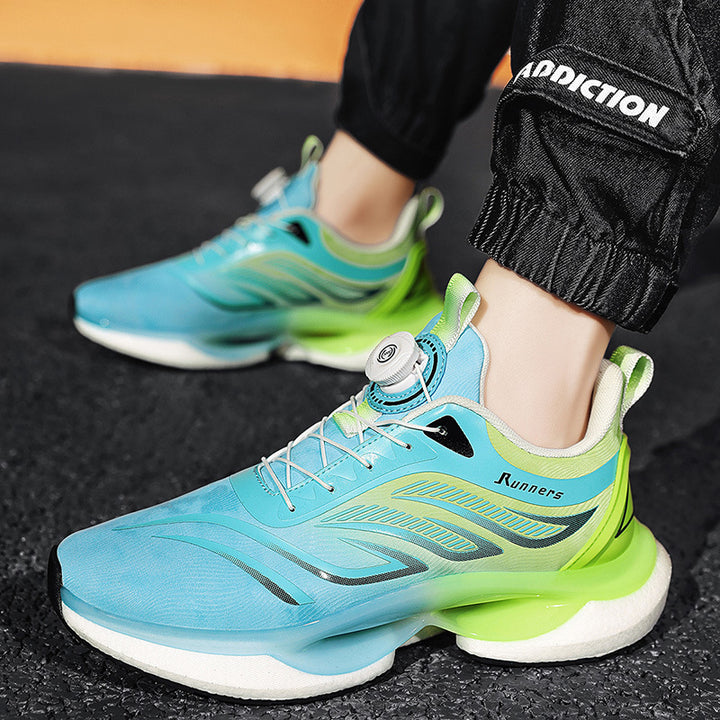 Men's nan innovative running shoe with twist closure, seamless knitted upper material and reactive air chamber cushioning Mune Fashion