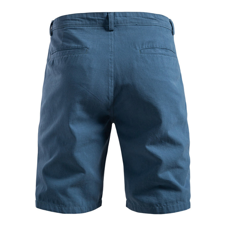 Men's robust cotton twill Bermuda shorts with reinforced knee inserts and relaxed fit Mune Fashion