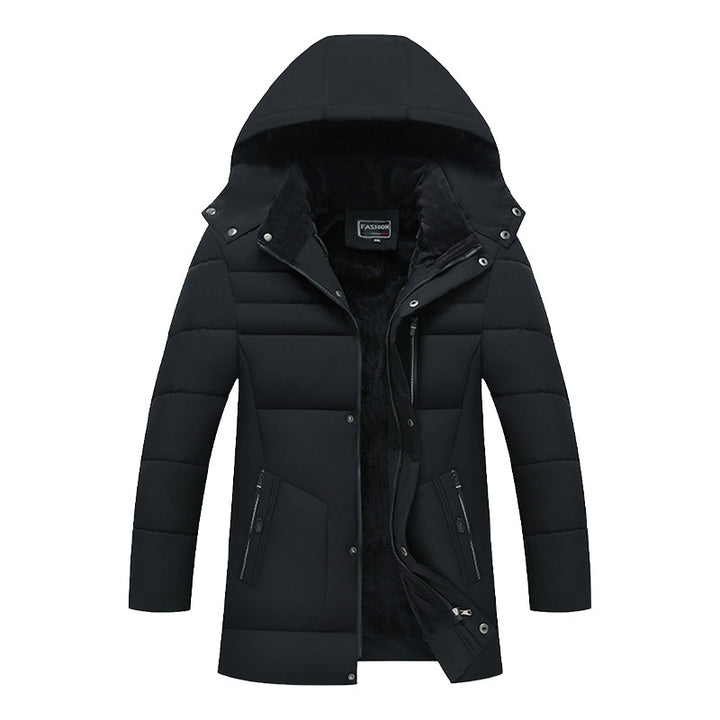 Men's Padded Parka Jacket with Hood, Teddy Lining & Windproof Insulation Mune Fashion
