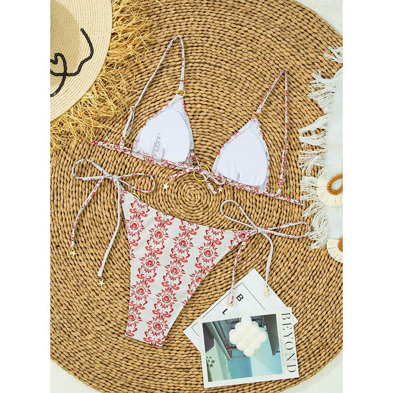 Women Triangle Bikini with unique Ring Closure Mune Fashion