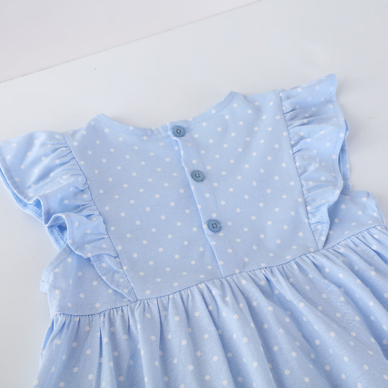 Girl's dress with cute fairy appliqués Mune Fashion