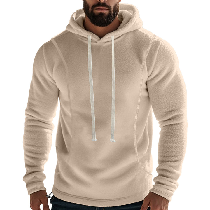 Men's fleece-lined hoodie with flatlock seams, kangaroo pocket, and adjustable drawstring Mune Fashion