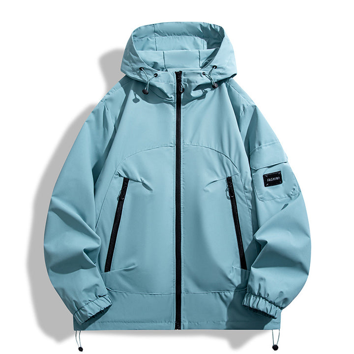 Men's Modern All-Weather Hoodie with Wind and Water-Repellent Membrane Mune Fashion