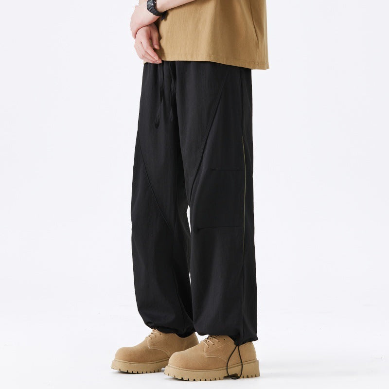 Women Comfortable Cargo Pants with Elastic Waistband Mune Fashion