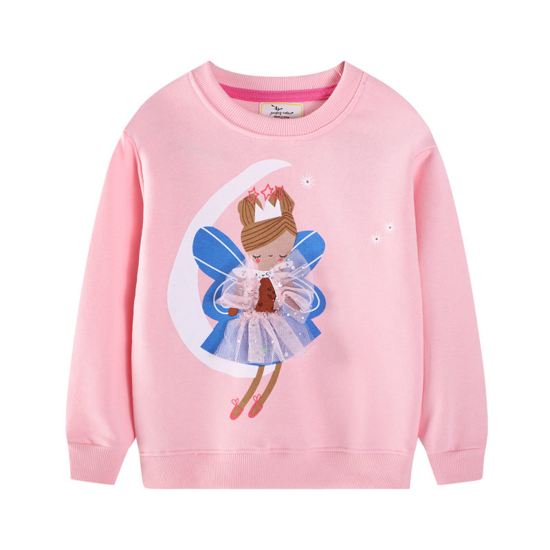 Girls sweatshirt with playful princess motif Mune Fashion