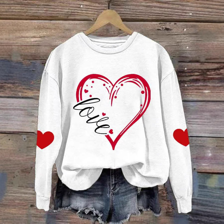 Ladies Cozy Sweater with Heart Motif Mune Fashion