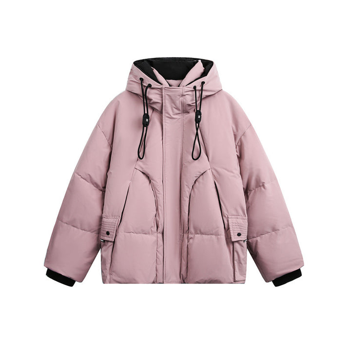 Men's Padded Quilted Jacket with Hood and Drawstring Mune Fashion