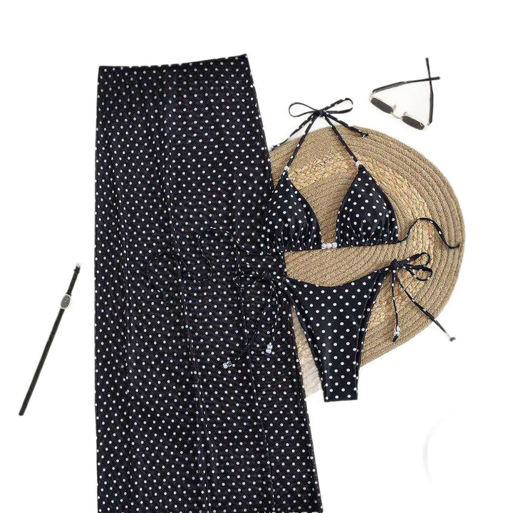 Ladies Stylish Beach Dress with Dots Mune Fashion