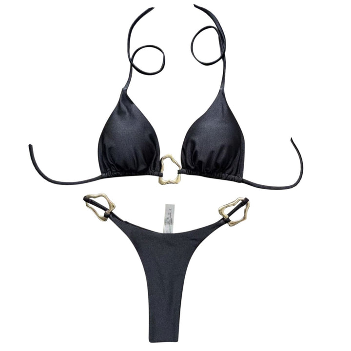 Women's Triangle Bikini with Luxurious Accents Mune Fashion