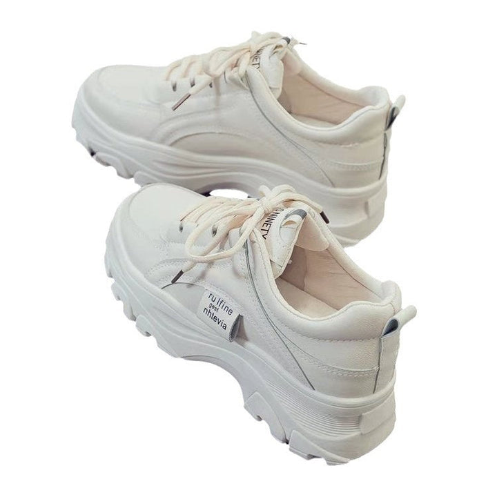 Women's Chunky Sneakers with Non-Slip Sole and Breathable Upper Material Mune Fashion