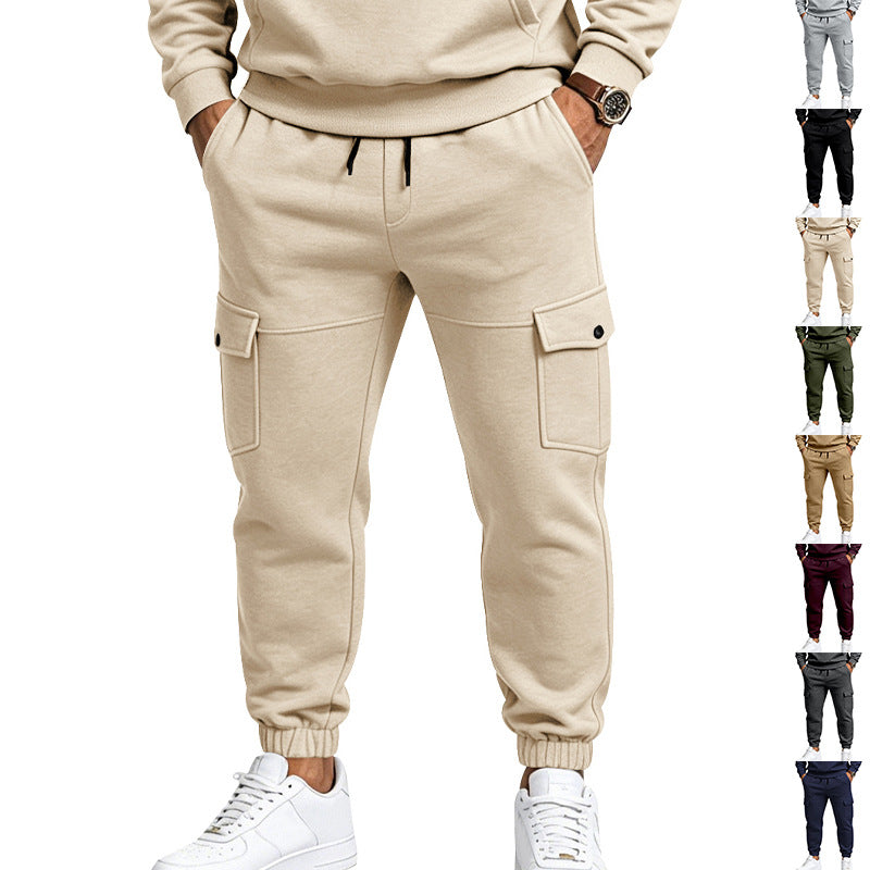 Men's cargo jogging pants with flap pockets and elastic waistband Mune Fashion