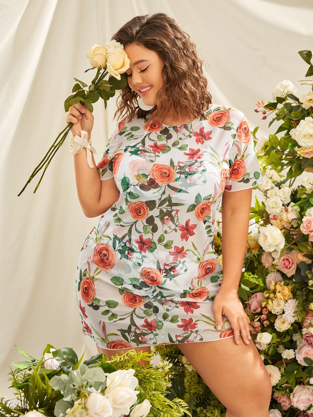Women Floral Printed Summer Dress Mune Fashion