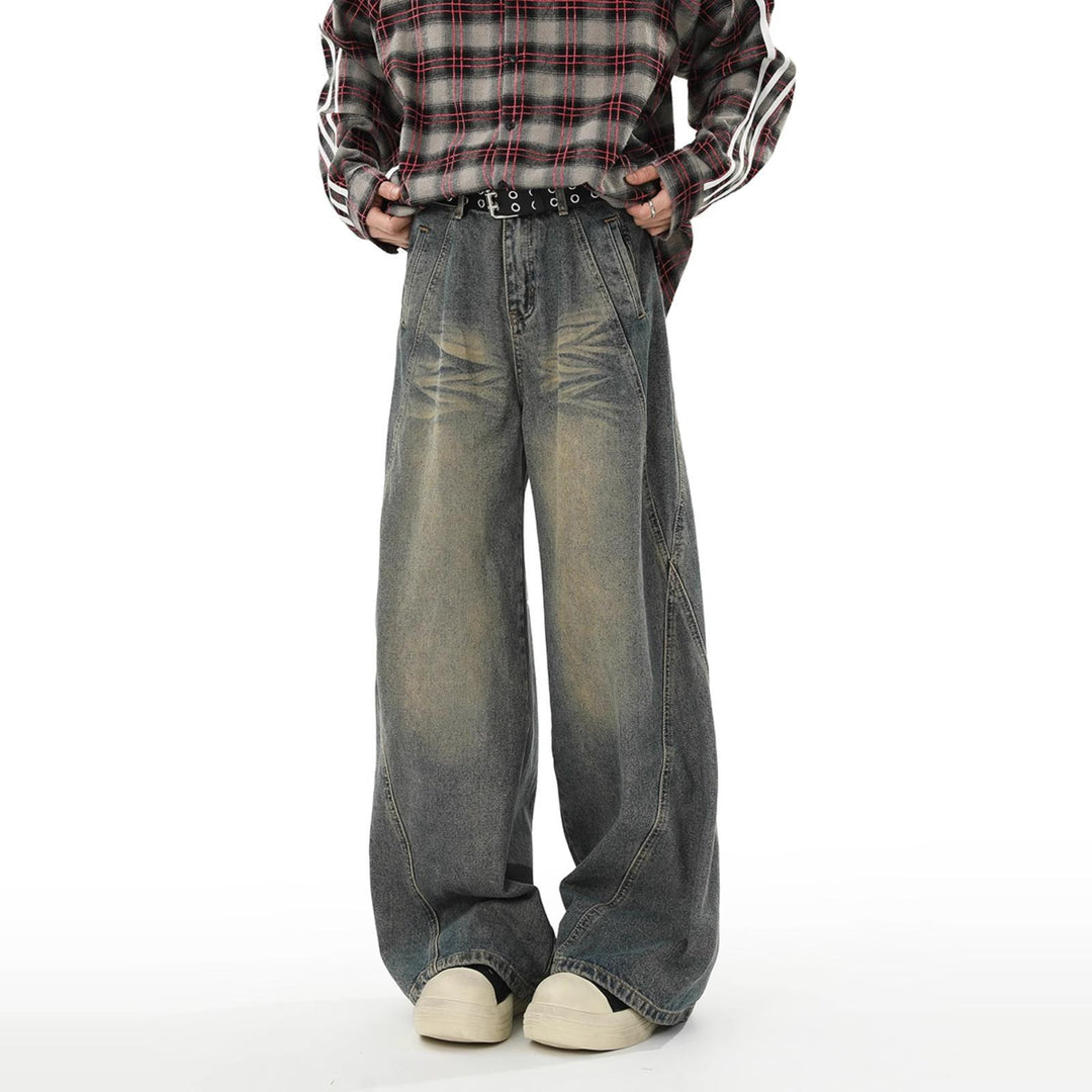 Women Wide-Cut Jeans Mune Fashion