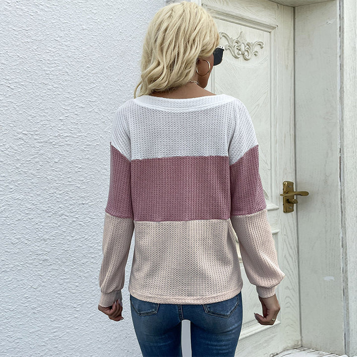 Women Elegant Long Sleeve Top with Button Details Mune Fashion