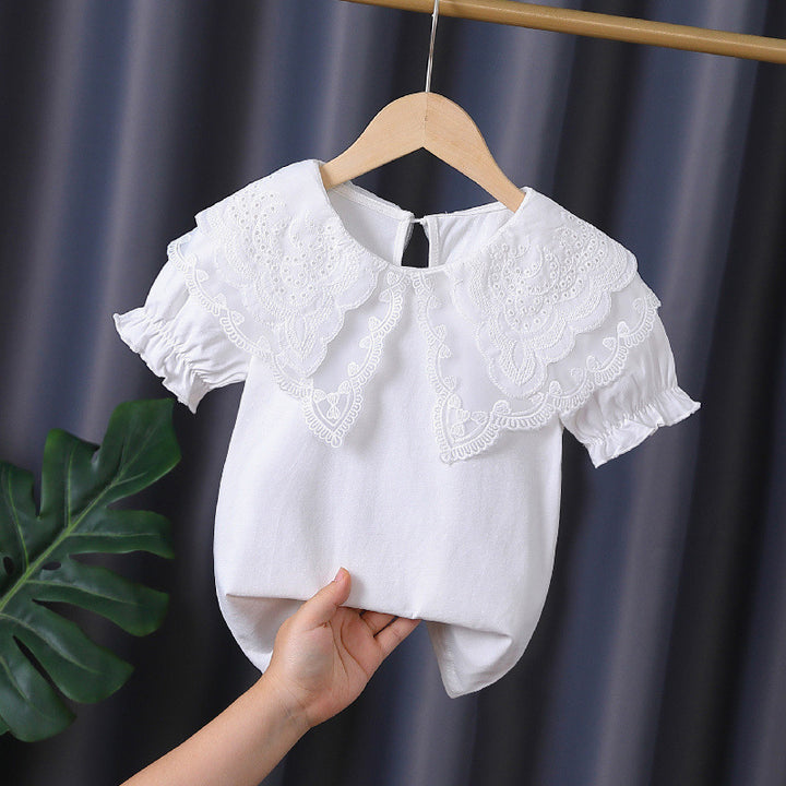 Girls blouse with elegant ruffle details Mune Fashion