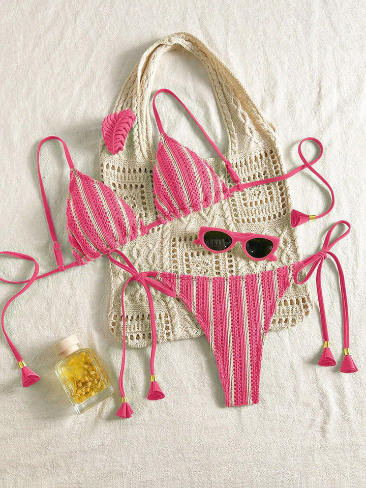 Women Strappy Bikini Set with Adjustable Straps Mune Fashion
