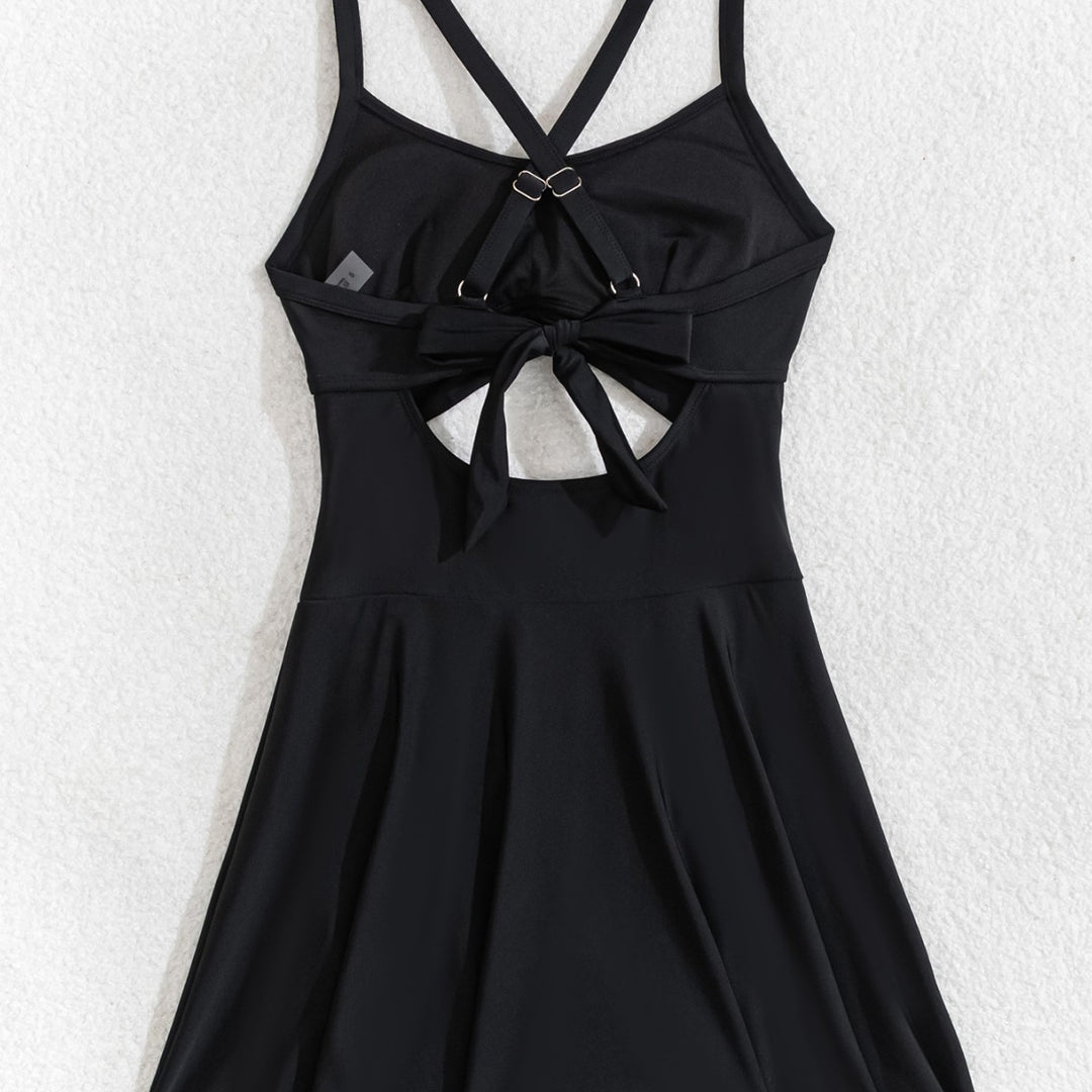 Women's Sporty Swim Outfit with Wrap Skirt Mune Fashion
