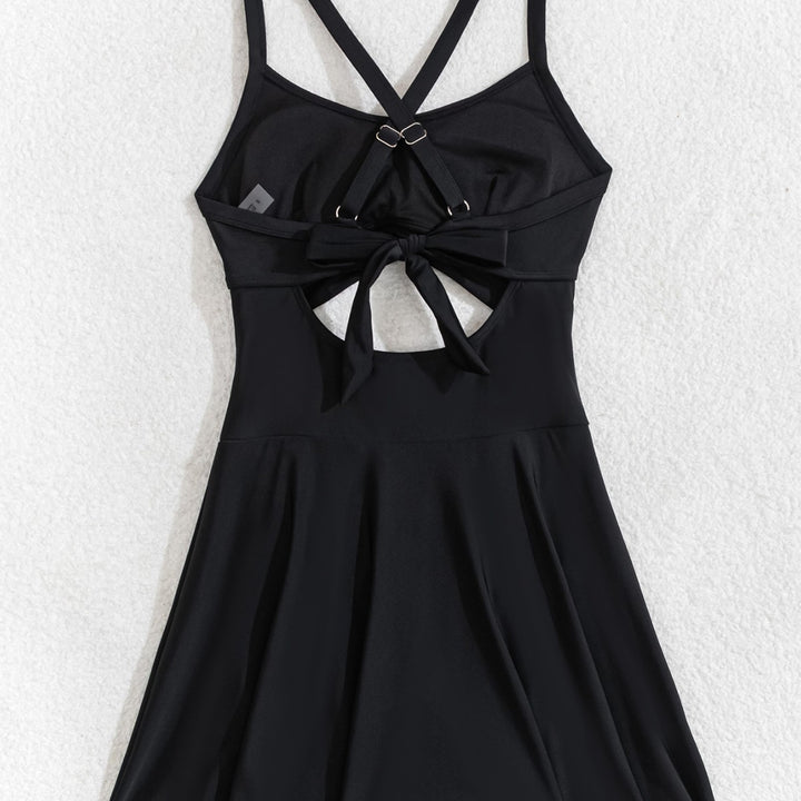 Women's Sporty Swim Outfit with Wrap Skirt Mune Fashion