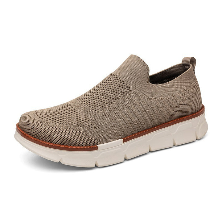 Men's Lightweight Knit Slip-On Sneaker with Memory Foam Comfort and Flexible Profile Sole Mune Fashion