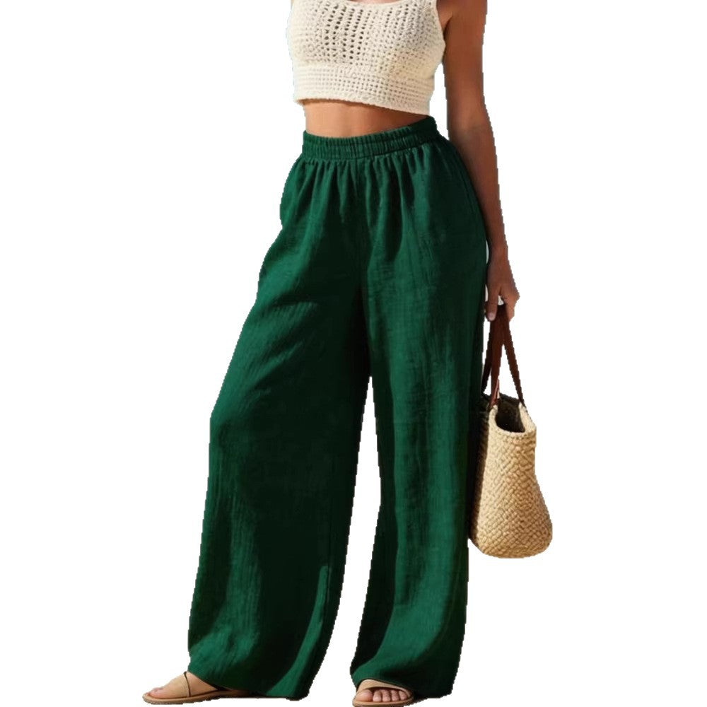 Women wide linen pants Mune Fashion