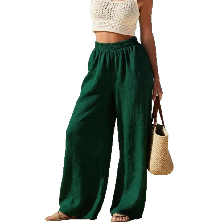 Women wide linen pants Mune Fashion