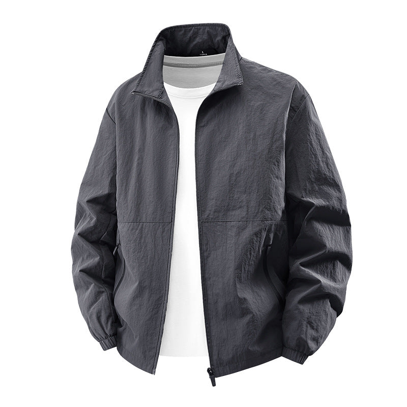 Men's lightweight transitional jacket with high collar Mune Fashion 1787796817