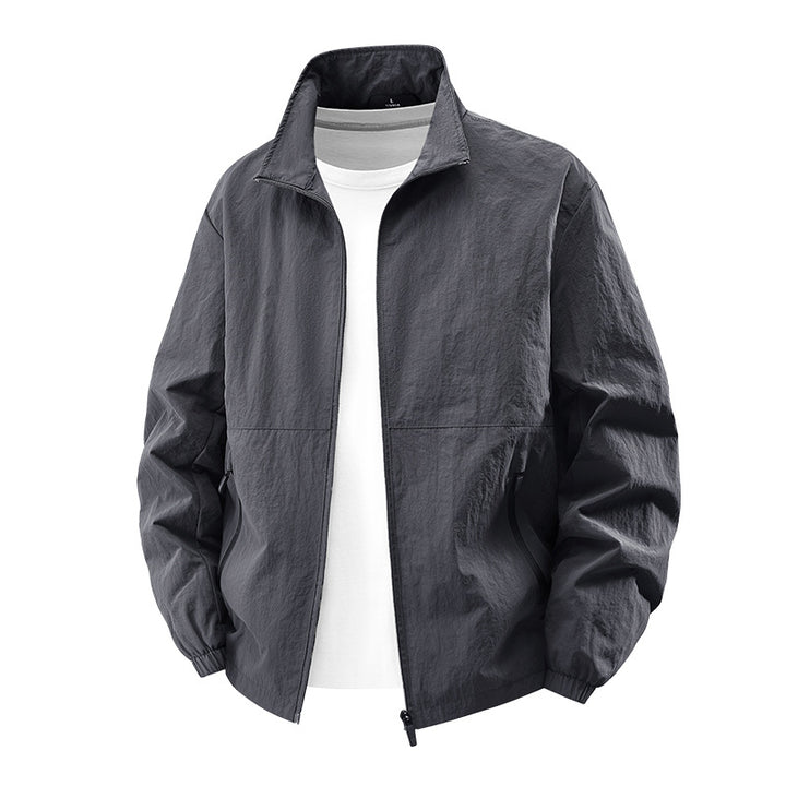 Men's lightweight transitional jacket with high collar Mune Fashion 1787796817