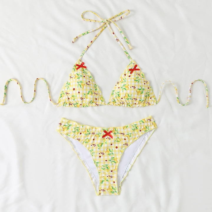 Women playful triangle bikini Mune Fashion